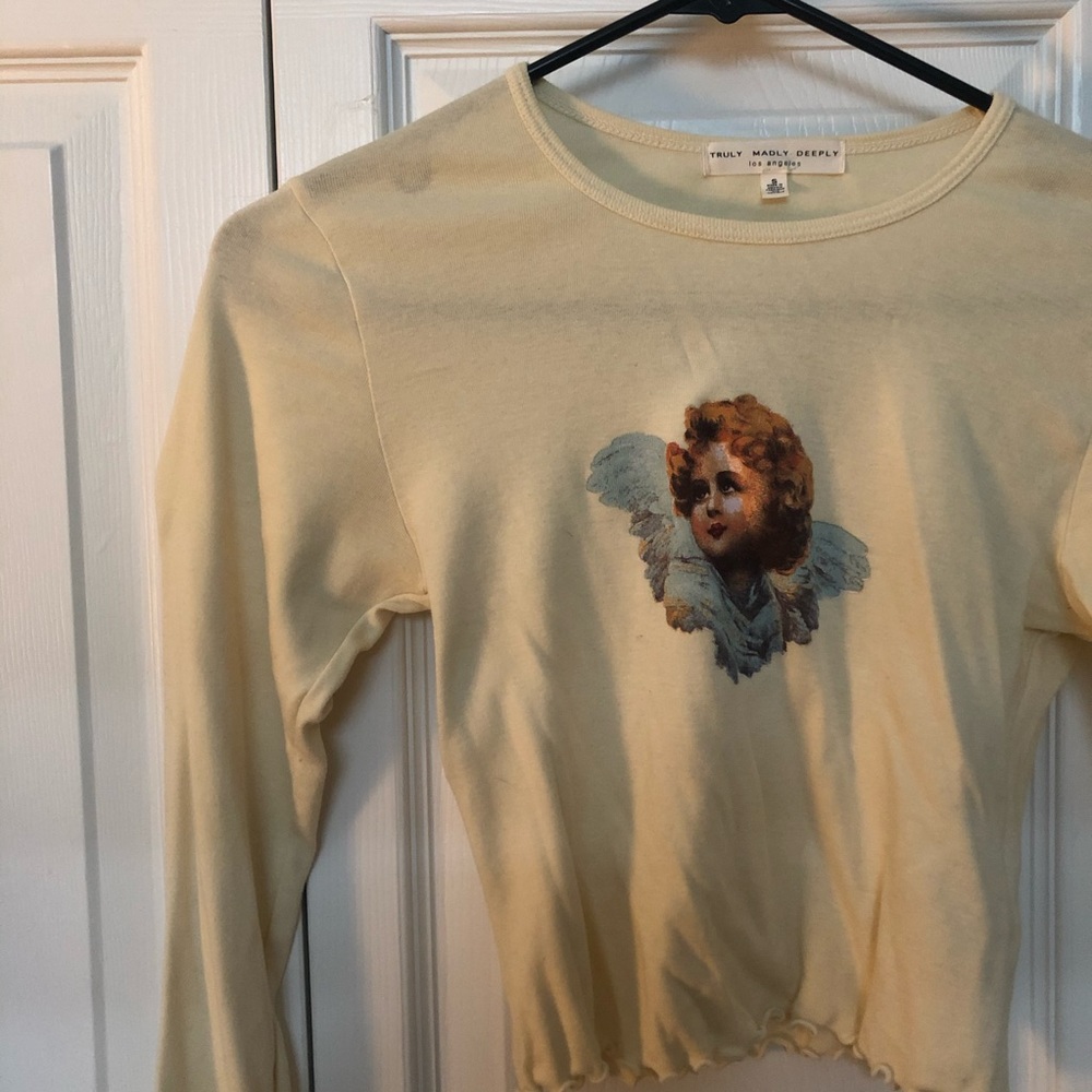 Cropped cherub long sleeve